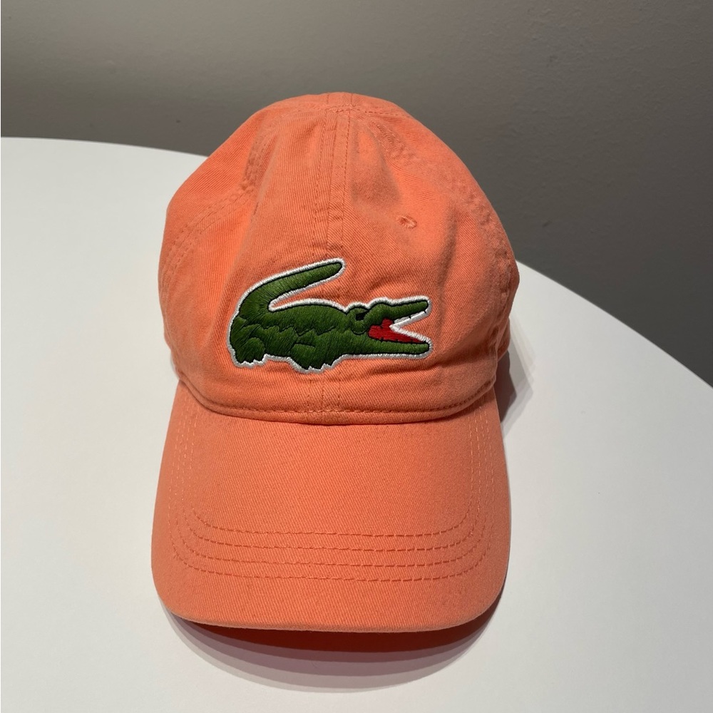 LACOSTE UNISEX ADJUSTABLE ORGANIC COTTON TWILL CAP